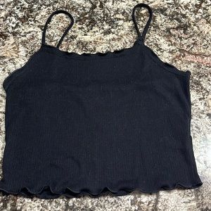 Knit Riot black tank, size M, good condition.